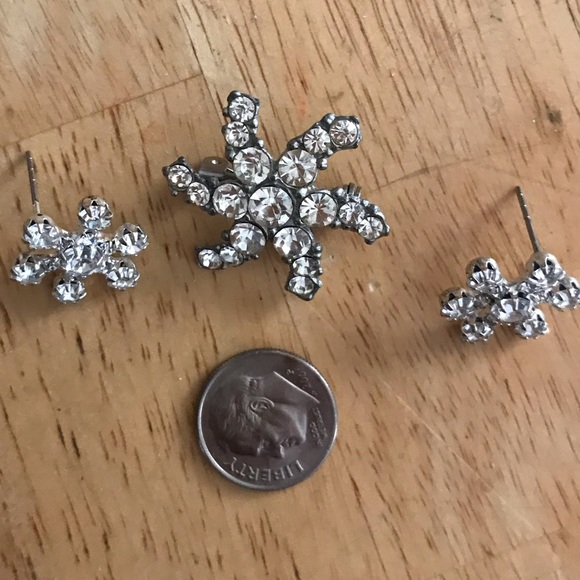 Antique pin with earrings - Picture 2 of 3